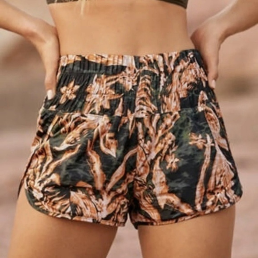 Free People The Way Home Printed Shorts